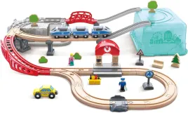 hape-drewniany-pociag-miejski-48-el-zestaw-z-wiaderkiem
