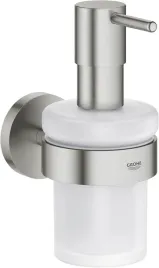 dozownik-mydla-z-uchwytem-grohe-start-160-ml-szary-do-lazienki