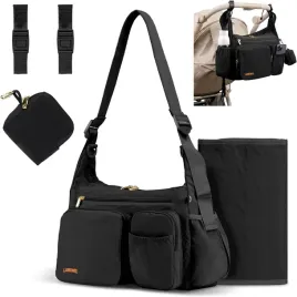 puffy-torba-do-przewijania-2-w-1-13l-organizer-torba-na-ramie-czarna