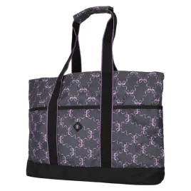 torba-na-szczotki-dla-koni-qhp-tote-26aw-bouncing-bows-duza-szara-fioletowa