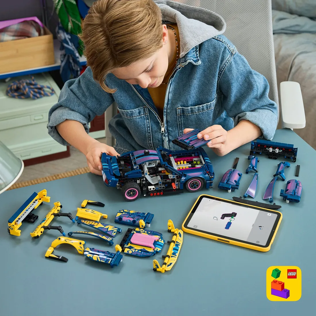 lego-technic-warsztat-tuningowy-samochod-ford-mustang-gt-42236-stan-nowy