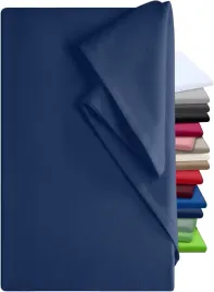 przescieradlo-bawelniane-150x250-cm-granatowe-bez-gumki-gesty-splot