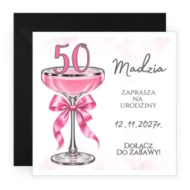zaproszenia-na-50-urodziny-personalizowane-kieliszek-koperta-czarna