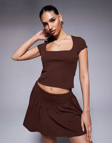 brazowy-top-basic-3n5-zt1-m-wzor-dominujacy-bez-wzoru