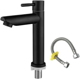 bateria-umywalkowa-czarna-1-otworowa-stal-nierdzewna-304-z-wezem-60-cm