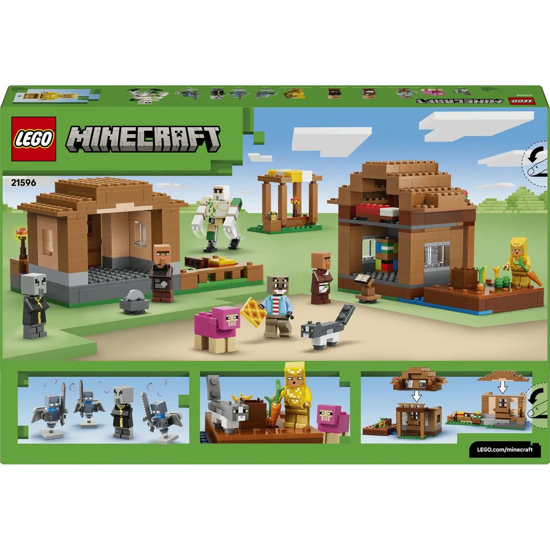 lego-minecraft-najazd-przywolywaczy-na-wioske-21596-stan-nowy