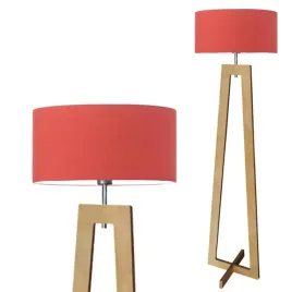 lampa-stojaca-podlogowa-czerwona-drewniana-led-e27-z-abazurem-nowoczesna