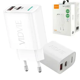 vidvie-ple269-ladowarka-sieciowa-30w-usb-c-usb-a-szybkie-ladowanie-biala