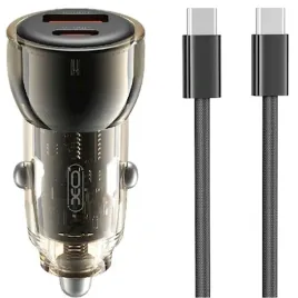 xo-cc60-66w-ladowarka-samochodowa-z-kablem-typ-c-c-1m-czarna-ladowanie