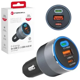 ladowarka-samochodowa-forcell-2-xusb-c-usb-a-qc4-0-pd-sfc2-0-3a-65w-szara