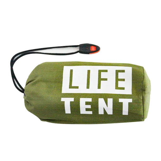 NAMIOT RATUNKOWY ZIELONY LIFETENT 240X150X90CM 2 OSOBOWY FOLIA TERMICZNA
