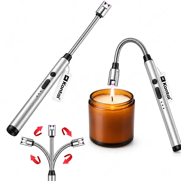Zapalarka zapalniczka elektryczna plazmowa USB-C elastyczna LED Kontai