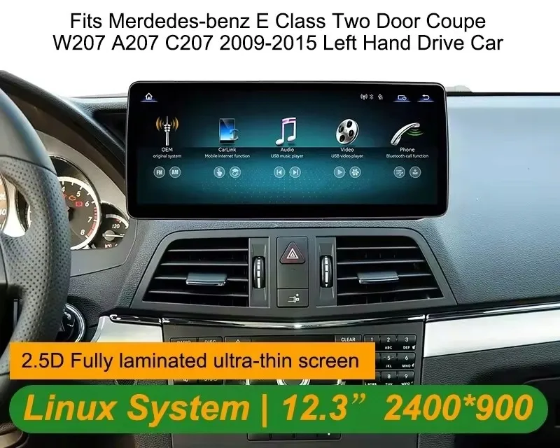 radio-linux-do-benz-e-class-w207-2013-2014-android-auto-carplay-bluetooth-stan-nowy