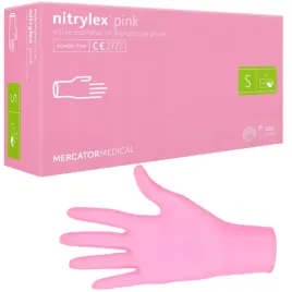 rekawiczki-nitrylowe-rozowe-nitrylex-pink-s-bezpudrowe-100-szt