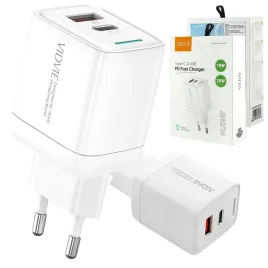 vidvie-ple267-ladowarka-sieciowa-20w-usb-c-usb-a-qc-szybkie-ladowanie-biala
