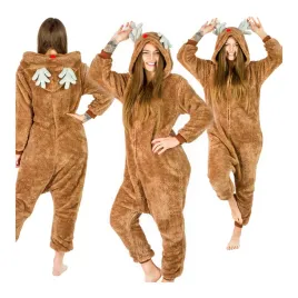 pizama-damska-meska-stroj-kigurumi-onesies-dlugi-rekaw-renifer-rozmiar-l