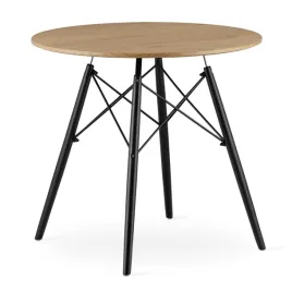 stol-okragly-just-home-skandynawski-80cm-dab-czarne-nogi