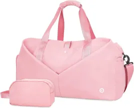 torba-sportowa-z-kieszenia-na-buty-rozowa-z-kosmetyczka