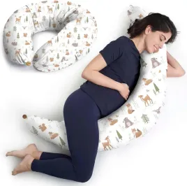 poduszka-ciazowa-xxl-do-karmienia-2w1-bawelniana-las-200x70-cm