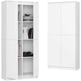 regal-biurowy-80-cm-2d-8-polek-na-ksiazki-dokumenty-do-biura-pokoju-bialy