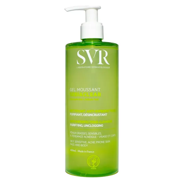 SVR Sebiaclear Gel Moussant 400 ml Żel Do Mycia Twarzy Złuszczający Trądzik