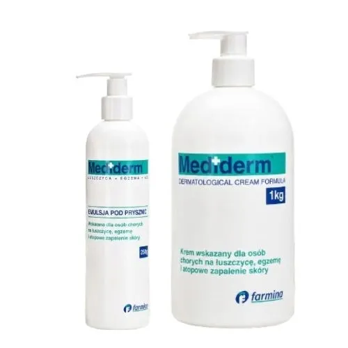 Mediderm Krem 1 kg + Emulsja Pod Prysznic 250 g Zestaw Do Skóry Atopowej