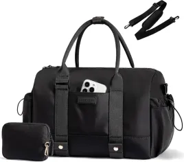 torba-sportowa-czarna-18-l-damska-lekka-z-kieszenia-na-buty-do-plywania
