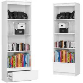 regal-biurowy-otwarty-z-szuflada-4-polki-na-ksiazki-60-cm-bialy-do-salonu