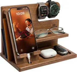 drewniany-organizer-biurkowy-stojak-na-telefon-dla-mezczyzn