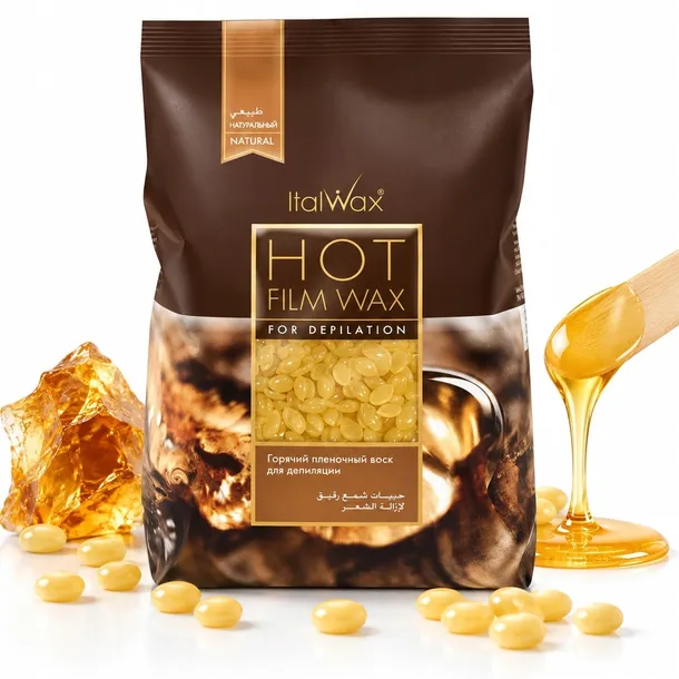 ItalWax Film Wax Natural Wosk Twardy Do Depilacji W Granulkach 1 kg