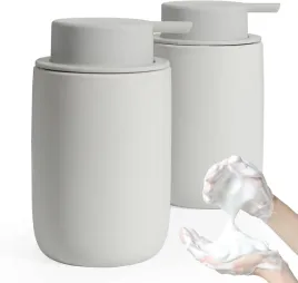 dozownik-mydla-piankowego-ceramiczny-350-ml-szary-2-sztuki-z-etykietami