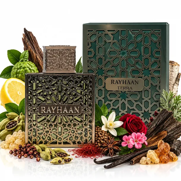 Rayhaan Terra EDP 100 ml – Woda Perfumowana Męska, Perfumy Arabskie Orientalno-Korzenne