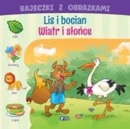 bajeczki-z-obrazkami-lis-i-bocian-wiatr-i-slonce
