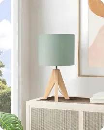 lampa-stolowa-nocna-drewniana-zielona-e27-klosz-lniany-statyw-36-cm
