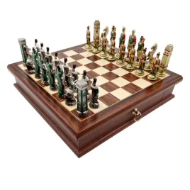 wloski-zestaw-figurki-szachowe-metal-rzymianie-vs-barbarzyncy-szachownica