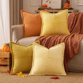 poszewki-dekoracyjne-45x45-cm-4-sztuki-welurowe-boho-pomaranczowe