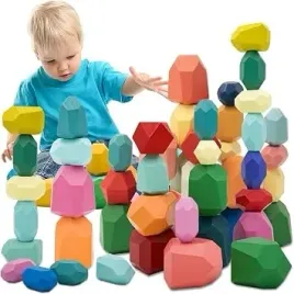 klocki-drewniane-montessori-do-ukladania-zestaw-39-kamieni-wielokolorowe
