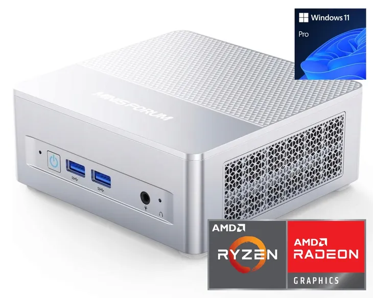 Mini PC Minisforum AMD Ryzen 7 255 32GB/2TB SSD OCuLink WiFi6 Windows 11Pro