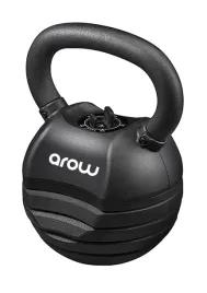 kettlebell-regulowany-hantel-18-kg-5-poziomow-obciazenia-gumowany-czarny