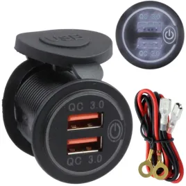 gniazdo-ladowania-qc-2x-usb-3-0a-quick-charge-bial