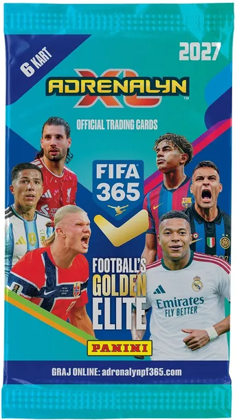 PANINI FIFA 365 ADRENALYN 2027 SASZETA KARTY Z PIŁKARZAMI