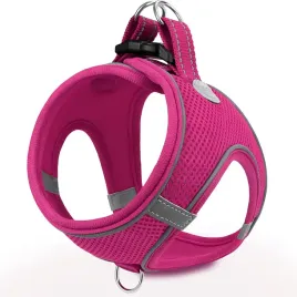 szelki-step-in-dla-psa-xs-rozowe-oddychajace-odblaskowe-34-38-cm