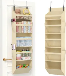 organizer-na-drzwi-wiszacy-bezowy-skladany-38x131-cm-5-polek-2-haki