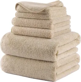 reczniki-kapielowe-z-mikrofibry-deluxe-6-szt-bezowe-400-gsm