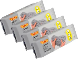 jovi-air-dry-masa-modelarska-1-kg-szara-suszona-na-powietrzu-4-szt