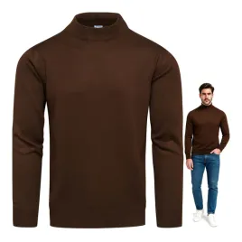 sweter-meski-polgolf-bawelniany-brazowy-z-niskim-golfem-xl