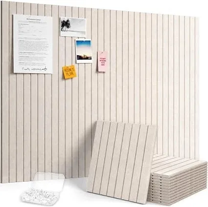 Tablica filcowa Lifewit Samoprzylepna Modułowa Zestaw 12 Sztuk 30x30 cm