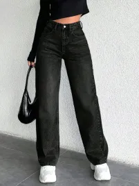 shein-czarne-proste-spodnie-wysoki-stan-og0-s06-m