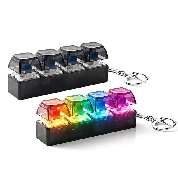 Mini Klawiatura LED RGB – Kliker Antystresowy z Mechanicznymi Switchami