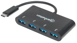 manhattan-4-portowy-hub-usb-a-na-zlaczu-usb-c